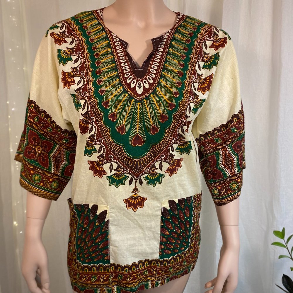 Calypso Traditional Authentic Dashiki Top